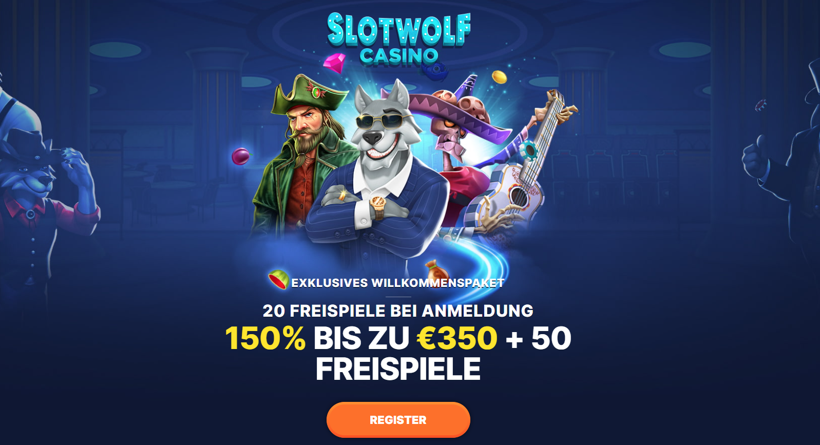 Slotwolf Freespins ohne Einzahlung