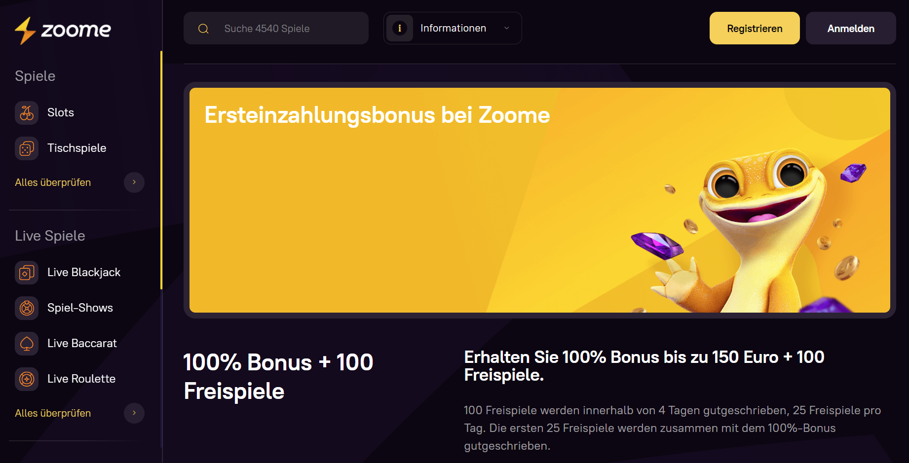 Zoome Freespins