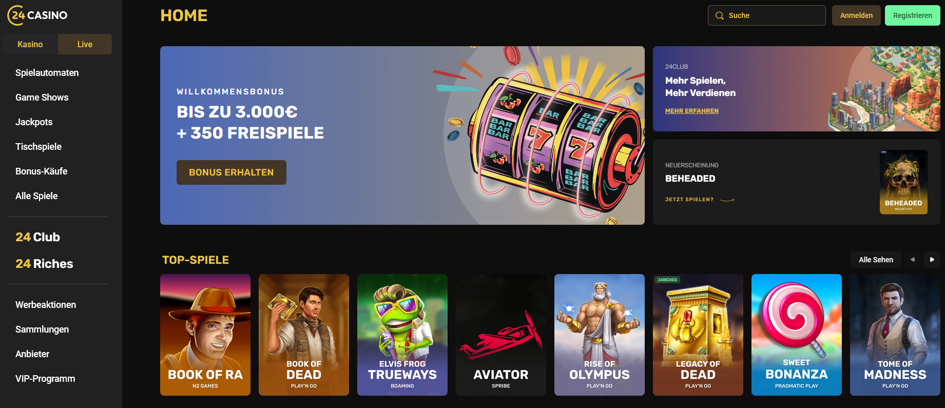 24casino Freespins