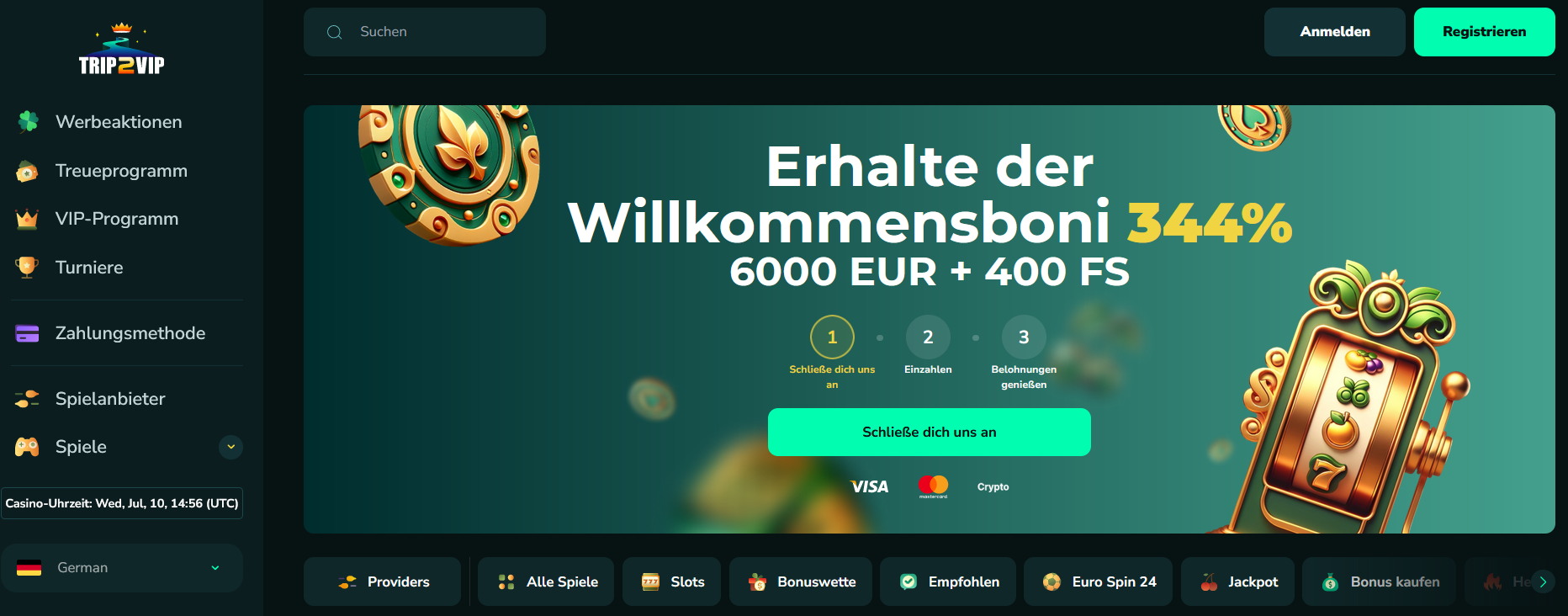 Trip2vip Freespins