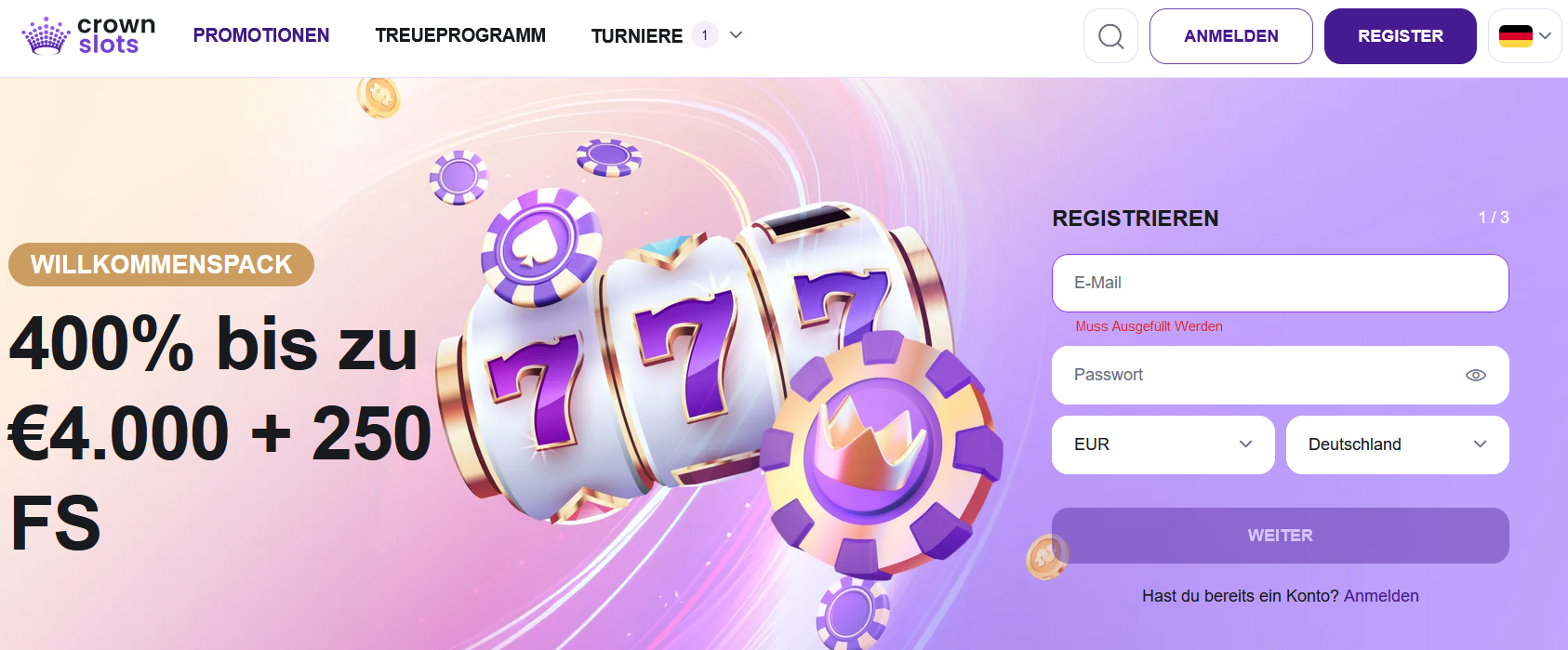 Crownslots Freespins