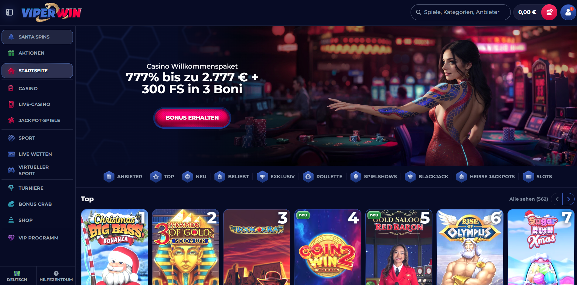 Viperwin Freespins